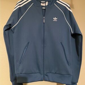Adidas Blue Zip Up Track Jacket Size Small